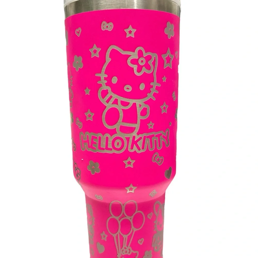 New 40oz Stanley with Hello Kitty Engraved - Picture 4 of 5